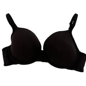 Cacique Black Cotton Boost Plunge Size 40C